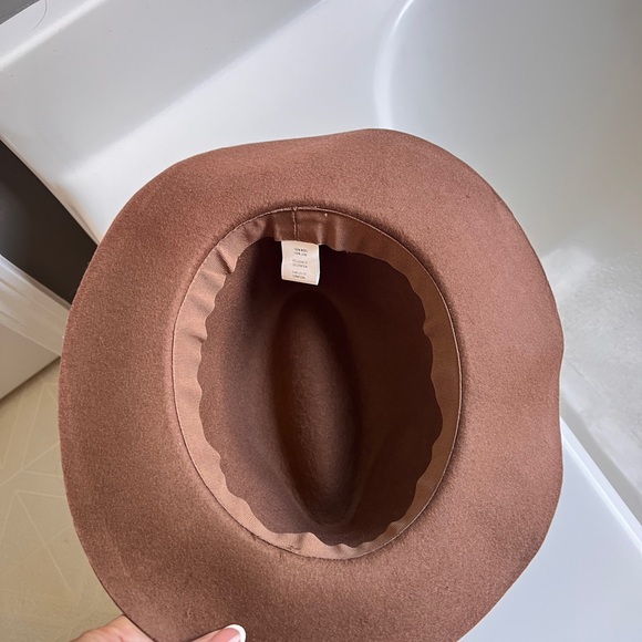 Elegant Pink and Brown Women's Fedora Hat Set Both 100% Wool - Picture 6 of 15